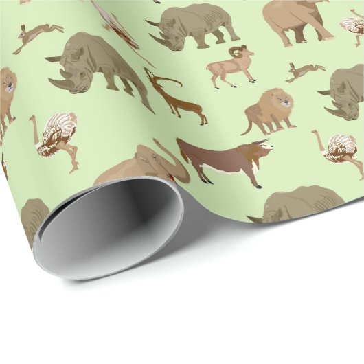 Wilde dieren cadeaupapier (Rol Hoek)