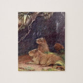  wilde dieren, Capybara door Louis Sargent Legpuzzel (Verticaal)
