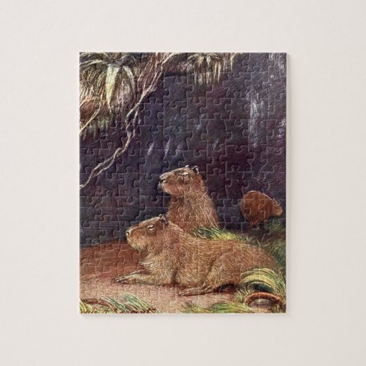  wilde dieren, Capybara door Louis Sargent Legpuzzel (Verticaal)