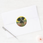  wilde dieren, Cobra Snake African Elephant Ronde Sticker (Envelop)