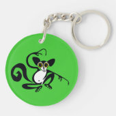 Wilde dieren- Cool AYE-AYE -Primaat - Lemur Sleutelhanger (Achterkant)