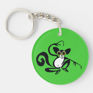 Wilde dieren- Cool AYE-AYE -Primaat - Lemur Sleutelhanger