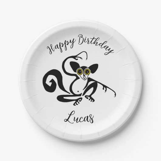 Wilde dieren - Cool AYE-AYE -Wildlife - Natuur Papieren Bordje (Voorkant)