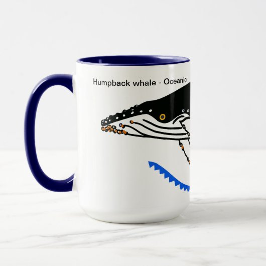 Wilde dieren - Cool Humpback WHALE - Oceanen Mok (Links)