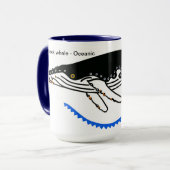 Wilde dieren - Cool Humpback WHALE - Oceanen Mok (Voorkant links)