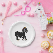 Wilde dieren - Cool Mountain GORILLA - Wildlife - Papieren Bordje (Feest)