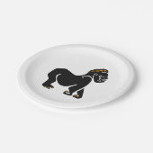 Wilde dieren - Cool Mountain GORILLA - Wildlife - Papieren Bordje (Gekanteld)