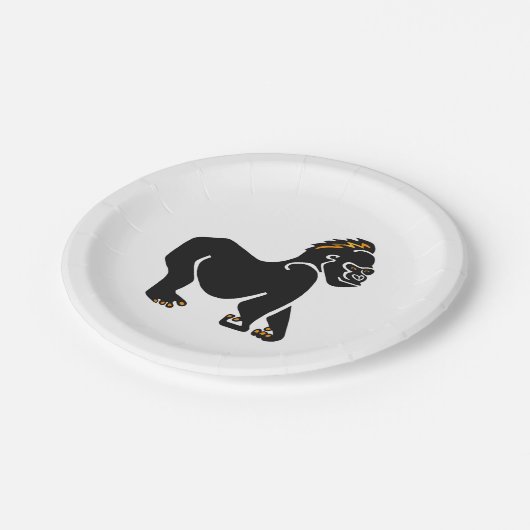 Wilde dieren - Cool Mountain GORILLA - Wildlife - Papieren Bordje (Gekanteld)