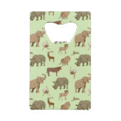 Wilde dieren creditkaart flessenopener (Achterkant)