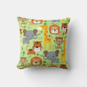 Wilde dieren dierentuin Safari Sierkussen (Voorkant)