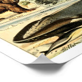  wilde dieren door Adolphe Millot Poster (Hoek)