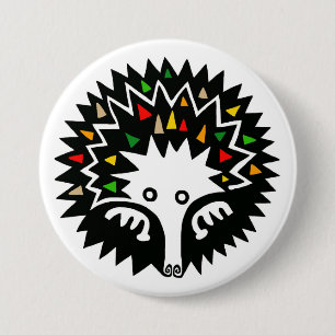 Wilde dieren - ECHIDNA - Australian Wildlife - Ronde Button 7,6 Cm