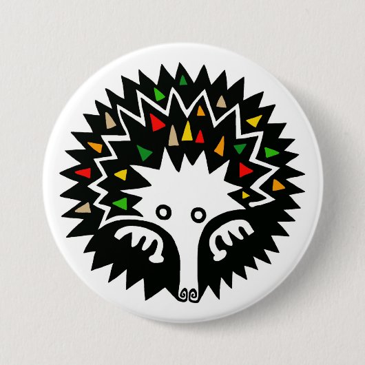 Wilde dieren - ECHIDNA - Australian Wildlife - Ronde Button 7,6 Cm (Voorkant)