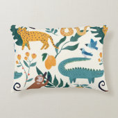wilde dieren en Cheetah voor jongens Accent Kussen (Voorkant)
