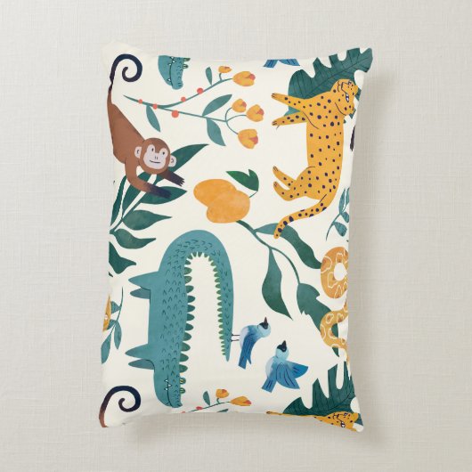 wilde dieren en Cheetah voor jongens Accent Kussen (Achterkant (Verticaal))