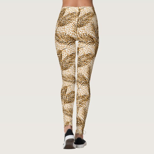 Wilde dieren en palmbomen leggings (Achterkant)