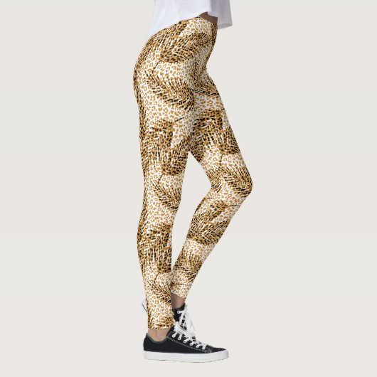 Wilde dieren en palmbomen leggings (Rechts)
