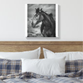 Wilde dieren en vrij canvas afdruk (Insitu (Slaapkamer))