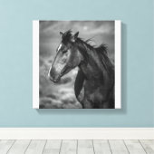 Wilde dieren en vrij canvas afdruk (Insitu (Houten vloer))