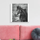 Wilde dieren en vrij canvas afdruk (Insitu (Woonkamer))