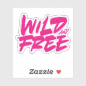 Wilde dieren en vrij sticker (Vel)