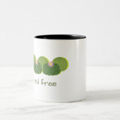 Wilde dieren en vrij tweekleurige koffiemok (Center)