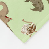 Wilde dieren fleece deken (Hoek)