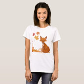 Wilde dieren - Fox in de herfst/Herfst. Unisex T-shirt (Voorkant volledig)