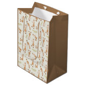 Wilde dieren Giraffe Kinderen Medium Cadeauzakje (Voorkant Gekanteld)