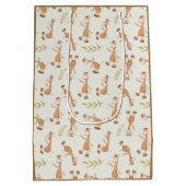 Wilde dieren Giraffe Kinderen Medium Cadeauzakje (Achterkant)