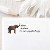  wilde dieren, goede luipende Aziatische olifanten Etiket (Insitu)