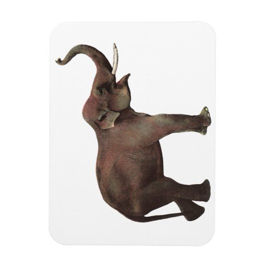  wilde dieren, goede luipende Aziatische olifanten Magneet (Verticaal)