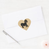 Wilde dieren - GORILLA - aap - primaat - wild Hart Sticker (Envelop)