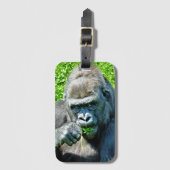 WILDE DIEREN - GORILLAS BAGAGELABEL (Voorkant (verticaal))