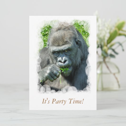 WILDE DIEREN - GORILLAS KAART (Staand voorkant)