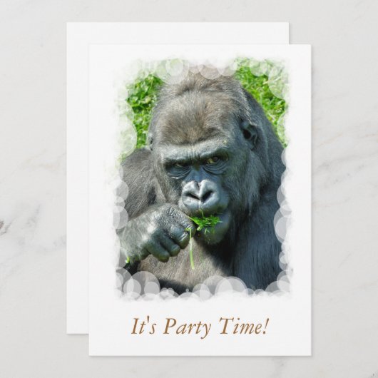 WILDE DIEREN - GORILLAS KAART (Voorkant / Achterkant)