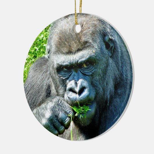 WILDE DIEREN - GORILLAS KERAMISCH ORNAMENT (Links)