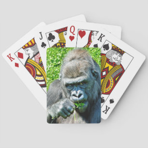 WILDE DIEREN - GORILLAS POKERKAARTEN