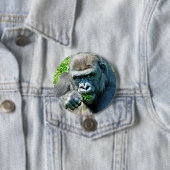 WILDE DIEREN - GORILLAS RONDE BUTTON 7,6 CM (In situ)