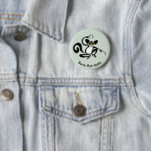 Wilde dieren - Graphic Save AYE-AYES - Natuur - Ronde Button 5,7 Cm (In situ)