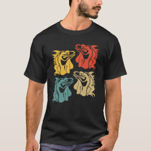 Wilde dieren Herpetologie Reptiel lizard Retro I T-shirt