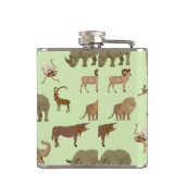 Wilde dieren heupfles (Achterkant)