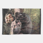  wilde dieren, Hippopotamus van CE Swan Theedoek (Horizontaal)