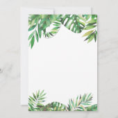 Wilde dieren Hout Glitter Birthday Invitation Kaart (Achterkant)