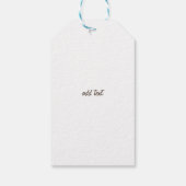 Wilde dieren Houthday Cadeaulabel (Achterkant)
