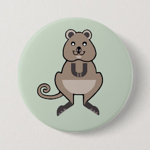 Wilde dieren - I love QUOKKAS - Natuur - Australië Ronde Button 7,6 Cm