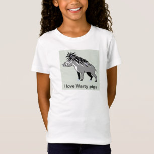 Wilde dieren - I love WARTY PIGS - Warthog T-shirt