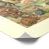 Wilde dieren in Afrika Poster (Hoek)