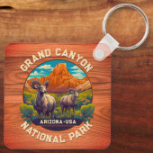 Wilde dieren in het Grand Canyon National Park in  Sleutelhanger (Achterkant)