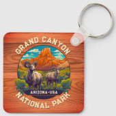 Wilde dieren in het Grand Canyon National Park in  Sleutelhanger (Achterkant)